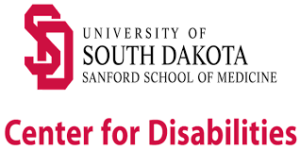 University of South Dakota Sanford School of Medicine Center for Disabilities logo